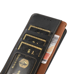 KHAZNEH for Samsung Galaxy S25 FE Case Genuine Cow Leather Wallet Phone Cover