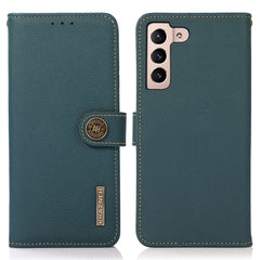 KHAZNEH for Samsung Galaxy S25 FE Case Genuine Cow Leather Wallet Phone Cover