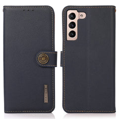 KHAZNEH for Samsung Galaxy S25 FE Case Genuine Cow Leather Wallet Phone Cover