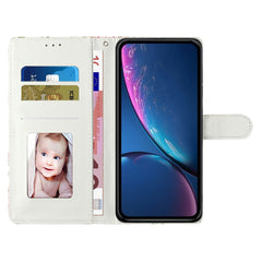 Étui portefeuille en cuir PU avec motif imprimé et sangle pour Samsung Galaxy S25 FE 