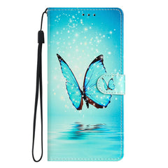 Étui portefeuille en cuir PU avec motif imprimé et sangle pour Samsung Galaxy S25 FE 