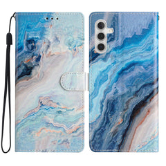Étui portefeuille en cuir PU avec motif imprimé et sangle pour Samsung Galaxy S25 FE 