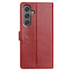 Für Samsung Galaxy S25 FE Ledertasche Brieftasche Stand Telefonabdeckung mit praktischem Gurt 