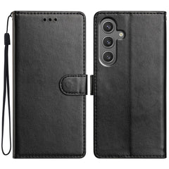 Für Samsung Galaxy S25 FE Ledertasche Brieftasche Stand Telefonabdeckung mit praktischem Gurt 