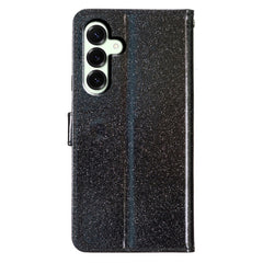 For Samsung Galaxy S25 FE Wallet Case Glitter Anti-Scratch Leather Stand Phone Cover with Strap