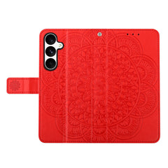 Für Samsung Galaxy S25 FE Ledertasche mit Kartenfächern Mandala Muster Telefonabdeckung Stand 