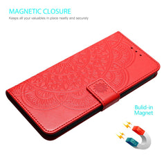 Für Samsung Galaxy S25 FE Ledertasche mit Kartenfächern Mandala Muster Telefonabdeckung Stand 