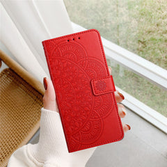 Für Samsung Galaxy S25 FE Ledertasche mit Kartenfächern Mandala Muster Telefonabdeckung Stand 