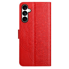 Für Samsung Galaxy S25 FE Ledertasche mit Kartenfächern Mandala Muster Telefonabdeckung Stand 