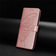 For Samsung Galaxy S25 FE Case Butterfly Imprinted Wallet Stand PU Leather Flip Phone Cover with Strap