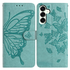For Samsung Galaxy S25 FE Case Butterfly Imprinted Wallet Stand PU Leather Flip Phone Cover with Strap