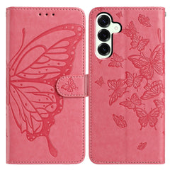 For Samsung Galaxy S25 FE Case Butterfly Imprinted Wallet Stand PU Leather Flip Phone Cover with Strap