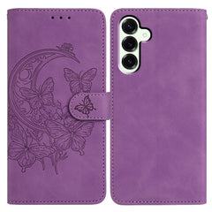 Coque portefeuille en cuir PU avec support pour Samsung Galaxy S25 FE, motif papillon et fleur 
