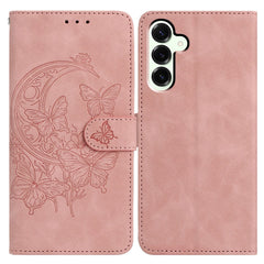 Coque portefeuille en cuir PU avec support pour Samsung Galaxy S25 FE, motif papillon et fleur 