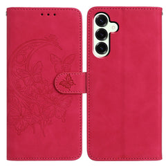 Coque portefeuille en cuir PU avec support pour Samsung Galaxy S25 FE, motif papillon et fleur 