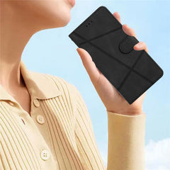 Étui portefeuille à rabat en cuir imprimé pour Samsung Galaxy S25 FE 
