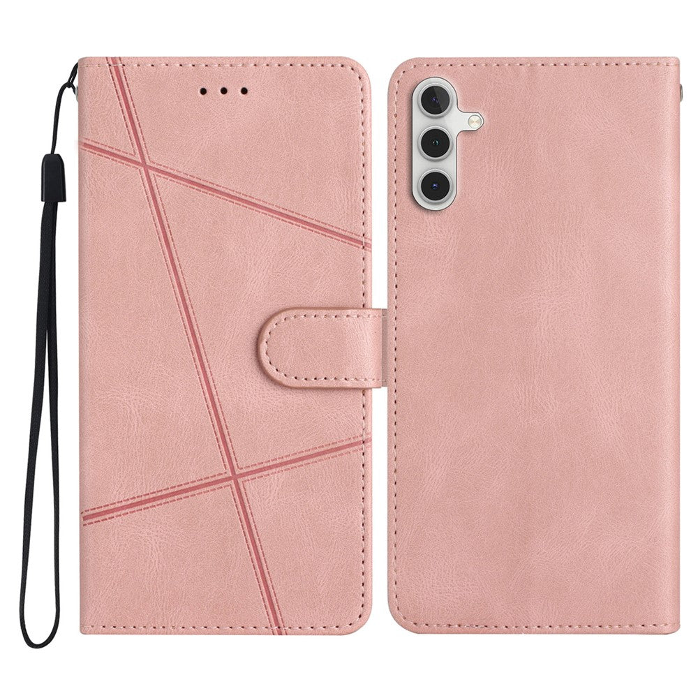 Étui portefeuille à rabat en cuir imprimé pour Samsung Galaxy S25 FE 