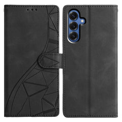Étui portefeuille à rabat en cuir pour Samsung Galaxy S25 FE, motif triangle imprimé 