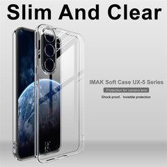 Coque IMAK UX-5 pour Samsung Galaxy S25 FE, coque arrière fine et transparente en TPU résistant aux chocs 