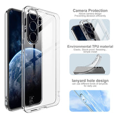 Coque IMAK UX-5 pour Samsung Galaxy S25 FE, coque arrière fine et transparente en TPU résistant aux chocs 