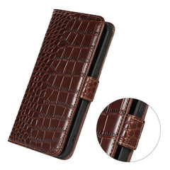 For Samsung Galaxy S25 FE Case RFID Blocking Wallet Crocodile Texture Genuine Cow Leather Phone Cover