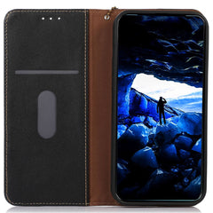 KHAZNEH For Samsung Galaxy S25 FE Case Wallet Genuine Cow Leather Phone Cover Nappa Texture