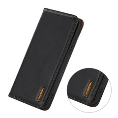KHAZNEH For Samsung Galaxy S25 FE Case Wallet Genuine Cow Leather Phone Cover Nappa Texture