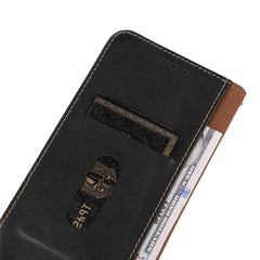 KHAZNEH For Samsung Galaxy S25 FE Case Wallet Genuine Cow Leather Phone Cover Nappa Texture