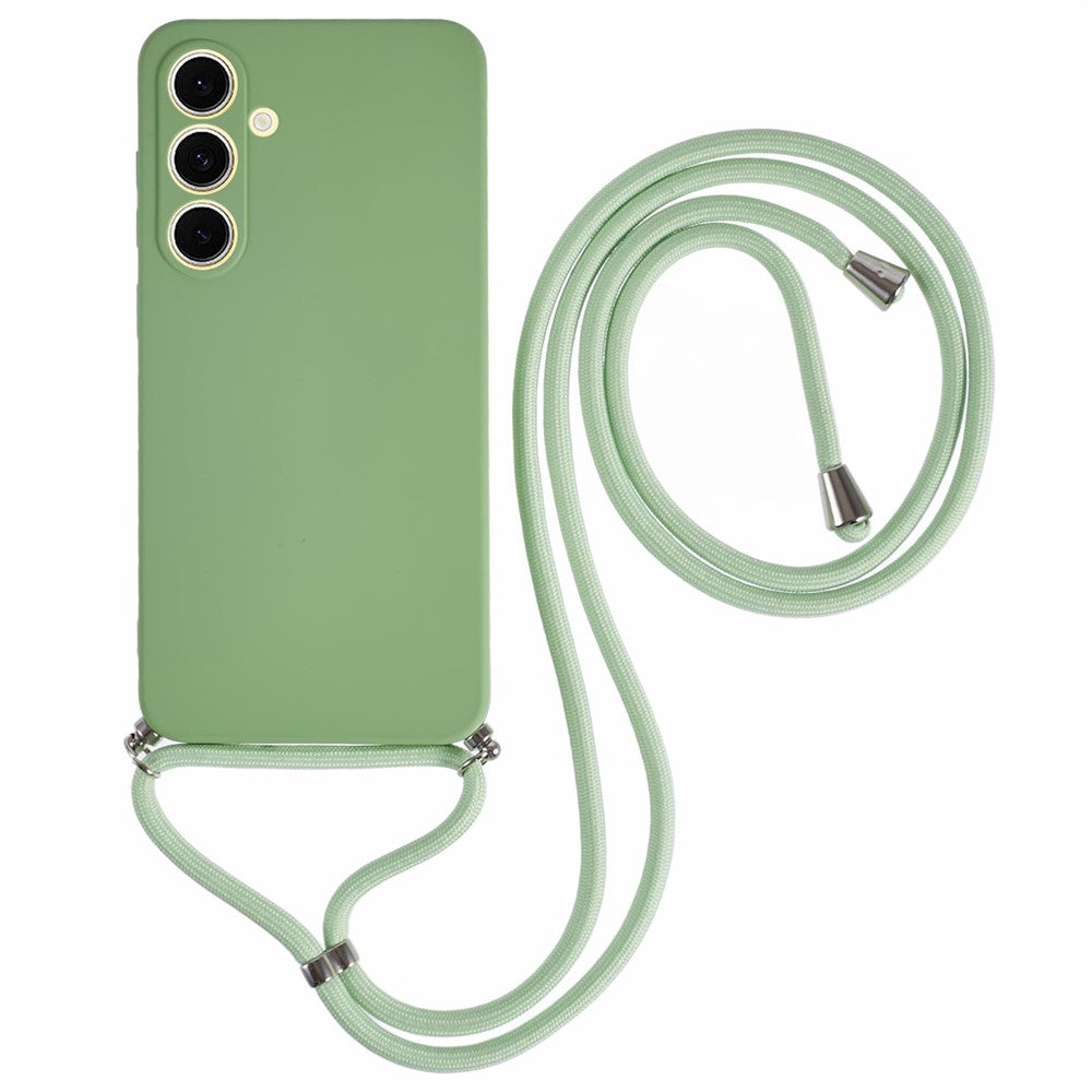 For Samsung Galaxy S25 FE Case Flexible TPU Fiber Lining Anti-Shock Crossbody Phone Cover - TechGearPal