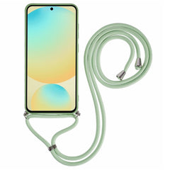For Samsung Galaxy S25 FE Case Flexible TPU Fiber Lining Anti-Shock Crossbody Phone Cover