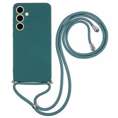 For Samsung Galaxy S25 FE Case Flexible TPU Fiber Lining Anti-Shock Crossbody Phone Cover