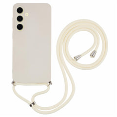 For Samsung Galaxy S25 FE Case Flexible TPU Fiber Lining Anti-Shock Crossbody Phone Cover