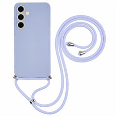 For Samsung Galaxy S25 FE Case Flexible TPU Fiber Lining Anti-Shock Crossbody Phone Cover