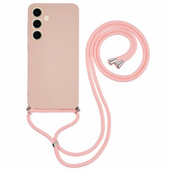 For Samsung Galaxy S25 FE Case Flexible TPU Fiber Lining Anti-Shock Crossbody Phone Cover
