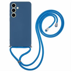 For Samsung Galaxy S25 FE Case Flexible TPU Fiber Lining Anti-Shock Crossbody Phone Cover