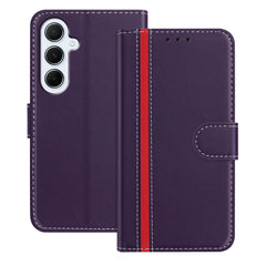 For Samsung Galaxy A17 5G / A26 5G Phone Cases Wallet Stand Color Splicing Leather Cover with Magnetic Clasp