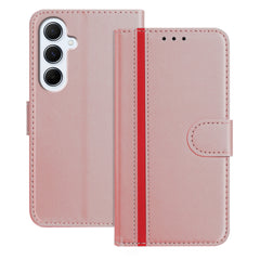For Samsung Galaxy A17 5G / A26 5G Phone Cases Wallet Stand Color Splicing Leather Cover with Magnetic Clasp