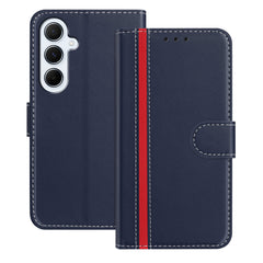For Samsung Galaxy A17 5G / A26 5G Phone Cases Wallet Stand Color Splicing Leather Cover with Magnetic Clasp