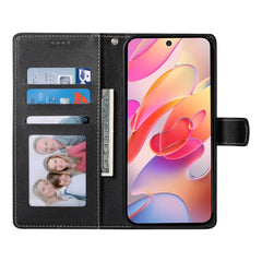 For Samsung Galaxy A17 5G / A26 5G Case Magnetic Snap Litchi Texture Leather Wallet Phone Cover with Wrist Strap
