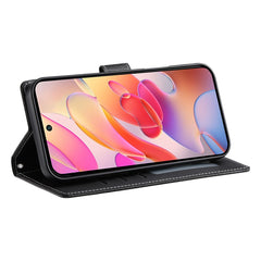 For Samsung Galaxy A17 5G / A26 5G Case Magnetic Snap Litchi Texture Leather Wallet Phone Cover with Wrist Strap