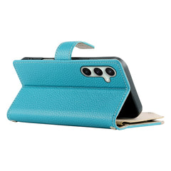 For Samsung Galaxy S25 FE Case Zipper Wallet Color Splicing Leather Flip Phone Cover with Straps