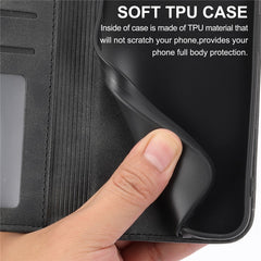 Für Samsung Galaxy S25 FE Hülle Kalbsleder Textur Brieftasche Handyhülle mit Handschlaufe 