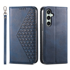 Für Samsung Galaxy S25 FE Hülle Kalbsleder Textur Brieftasche Handyhülle mit Handschlaufe 