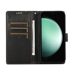 Étui portefeuille en cuir avec dragonne pour Samsung Galaxy S25 FE 
