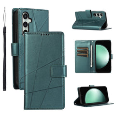 Étui portefeuille en cuir avec dragonne pour Samsung Galaxy S25 FE 