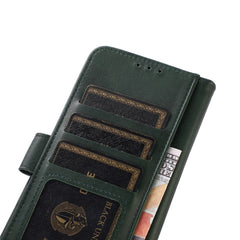 For Samsung Galaxy S25 FE Case Cowhide Texture Leather Wallet Phone Cover with Stand