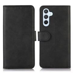For Samsung Galaxy S25 FE Case Cowhide Texture Leather Wallet Phone Cover with Stand