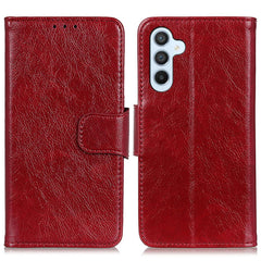 For Samsung Galaxy S25 FE Case Nappa Texture Split Leather Wallet Phone Cover