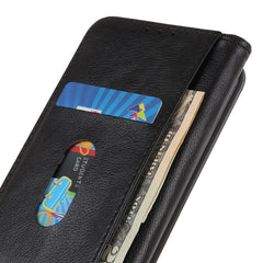 Étui portefeuille en cuir fendu texturé pour Samsung Galaxy S25 FE 