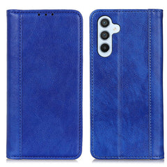 Étui portefeuille en cuir fendu texturé pour Samsung Galaxy S25 FE 